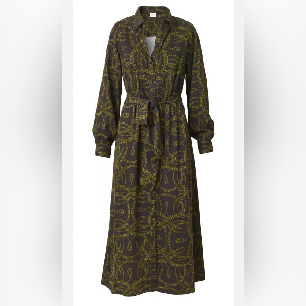 H&M Snake print shirt dress size 8